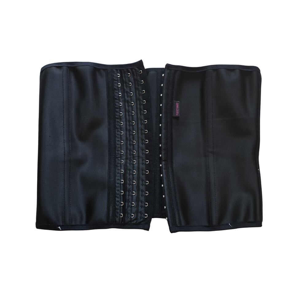 Faja Perfect Waist Cincher Womens Medium Black Latex Spandex Corset Shapewear